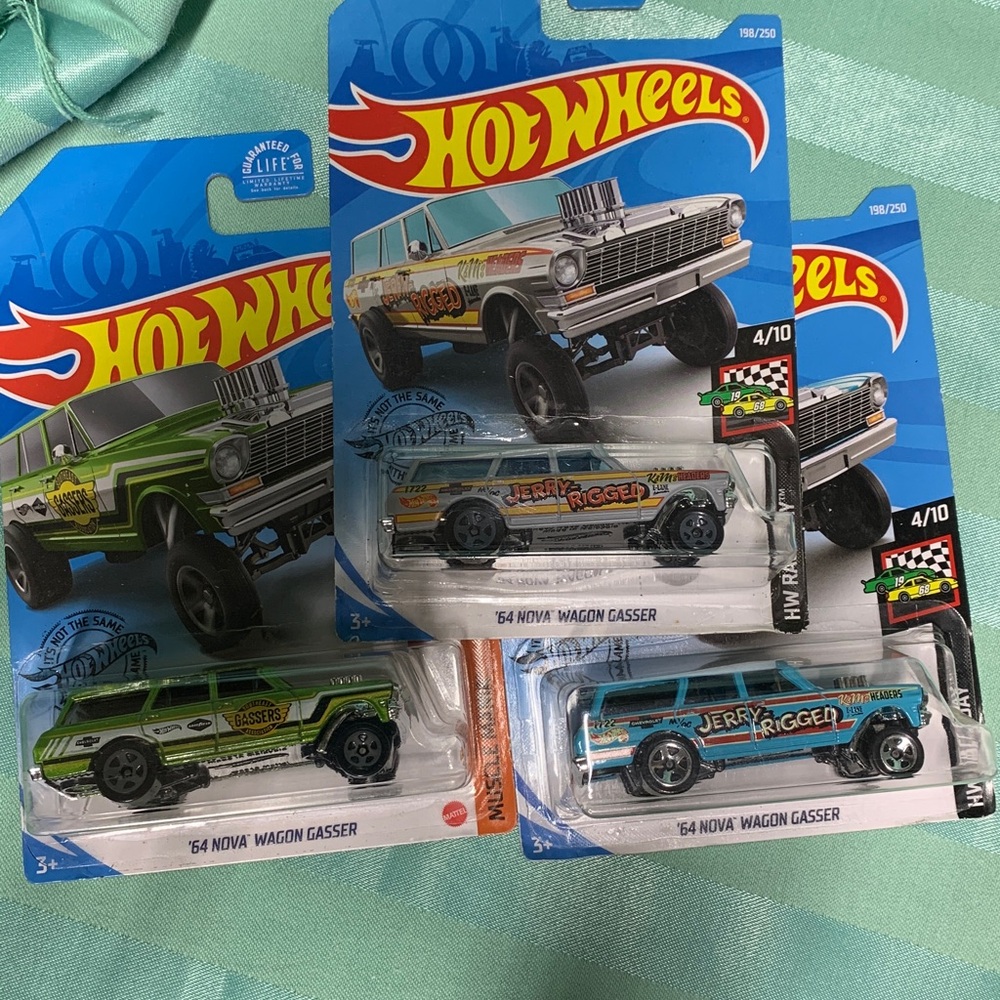 '64 Nova Wagon Gasser Set - Hot Wheels Jerry Rigged - Picture 8 of 10